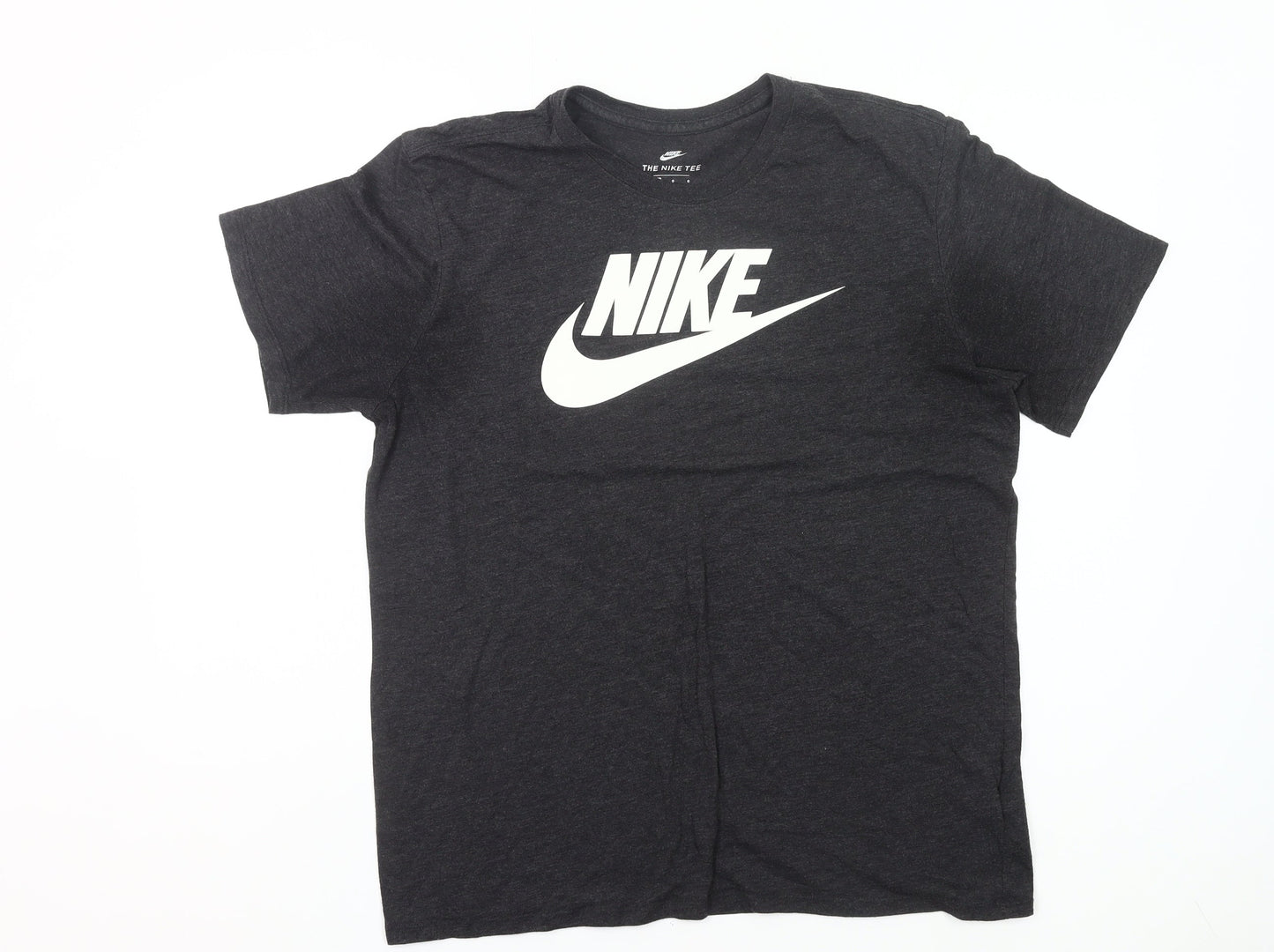 Nike Men's Black L Athletic Fit Graphic Logo Sports T-Shirt
