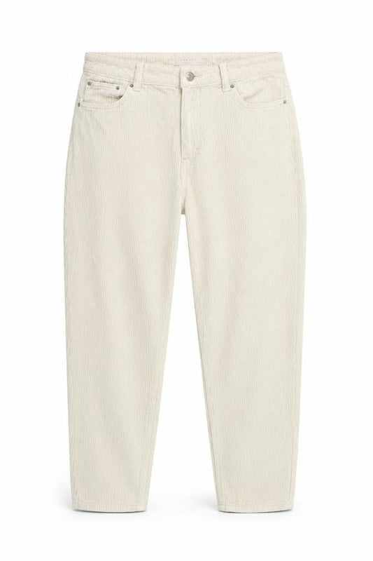 Topshop Women’s Beige Corduroy Chino Trousers Size 12 Straight Leg