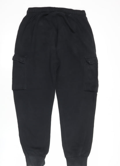 Nike Men’s Black Joggers S Fleece Gym Training Tapered Trousers