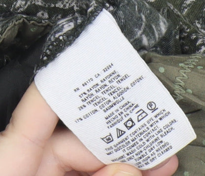 Hei Hei Womens Green Floral Chino Trousers Size 8 Regular