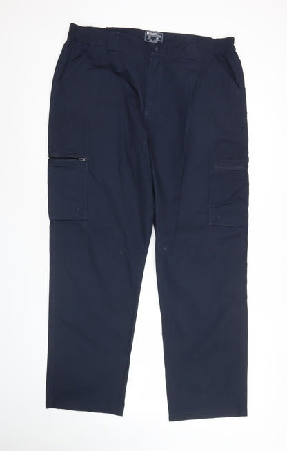 Mountain Warehouse Mens Blue Cargo Trousers Size 36S Quick Dry