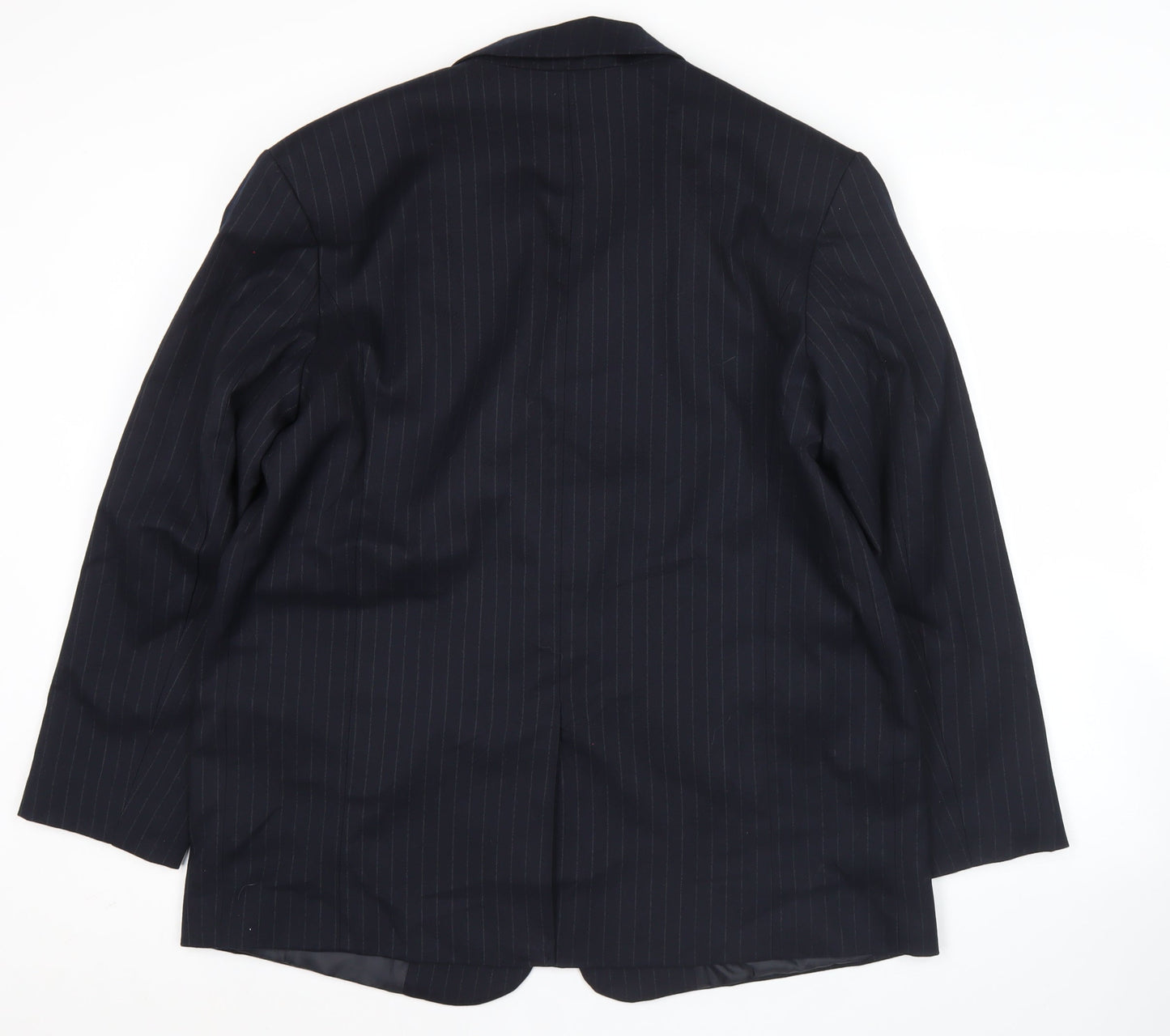 F&F Womens Black Pinstripe Suit Jacket UK 16 Classic Workwear