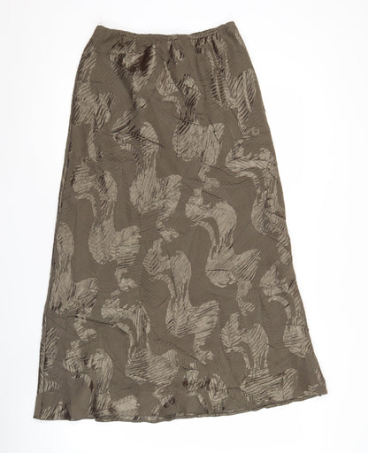 Roman Originals Women’s Brown A-Line Knee Length Skirt Size 10