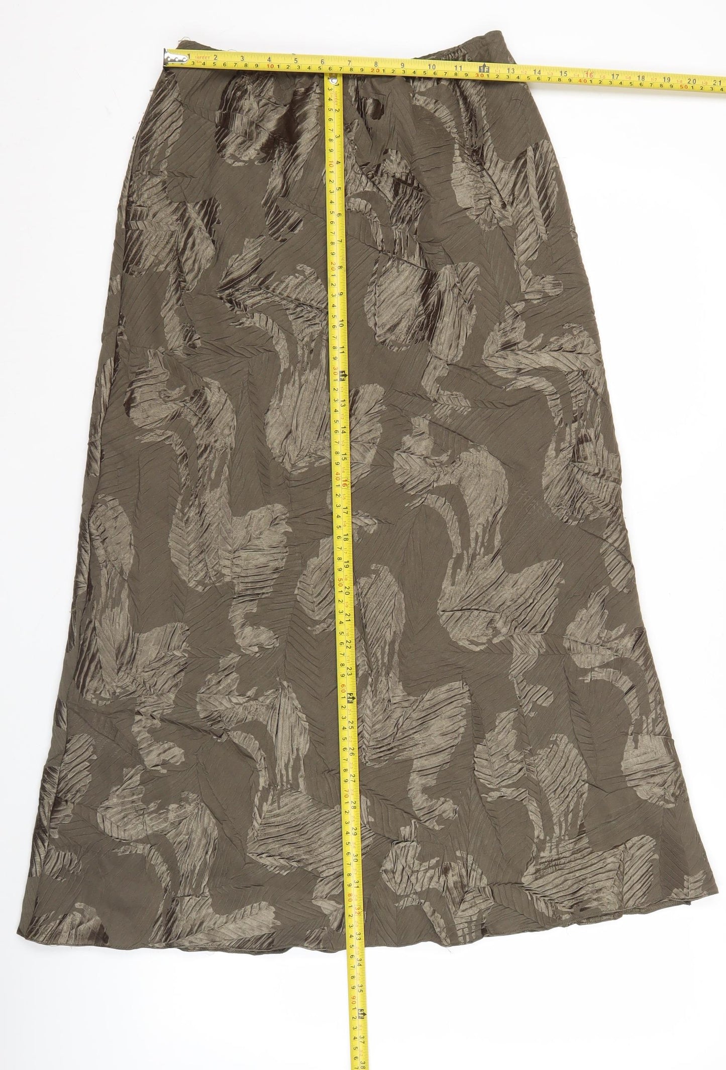Roman Originals Women’s Brown A-Line Knee Length Skirt Size 10