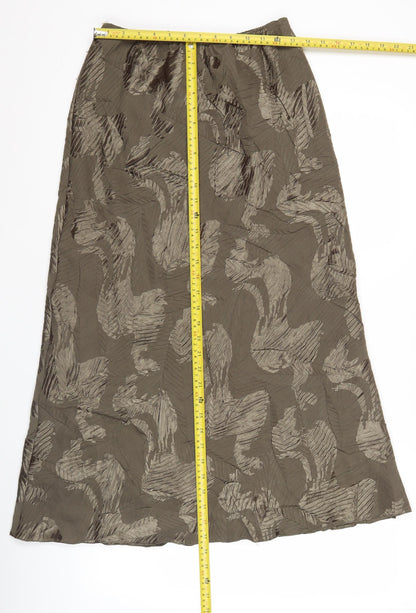 Roman Originals Women’s Brown A-Line Knee Length Skirt Size 10