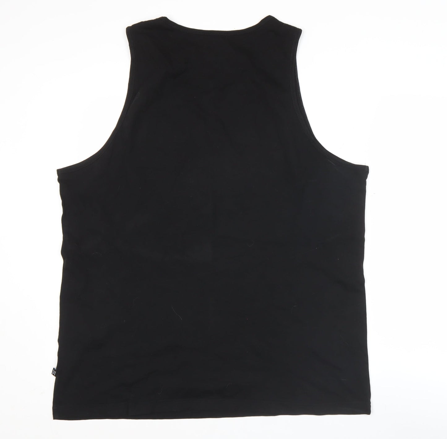 Puma Mens Black XL Tank Top Sleeveless Gym Logo Sportswear