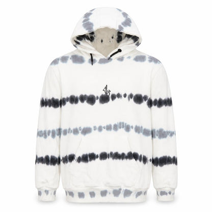 Front view of Sonneti London boys’ white tie-dye pullover hoodie 12-13 years