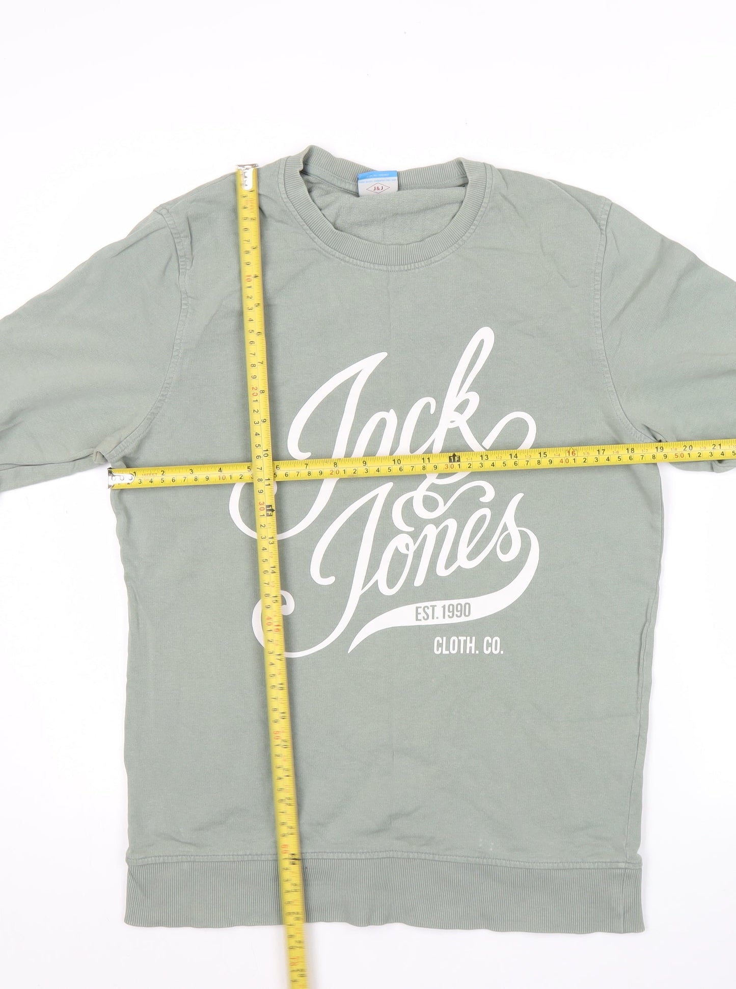 Mens UK Size M JACK & JONES Green Pullover Sweatshirt