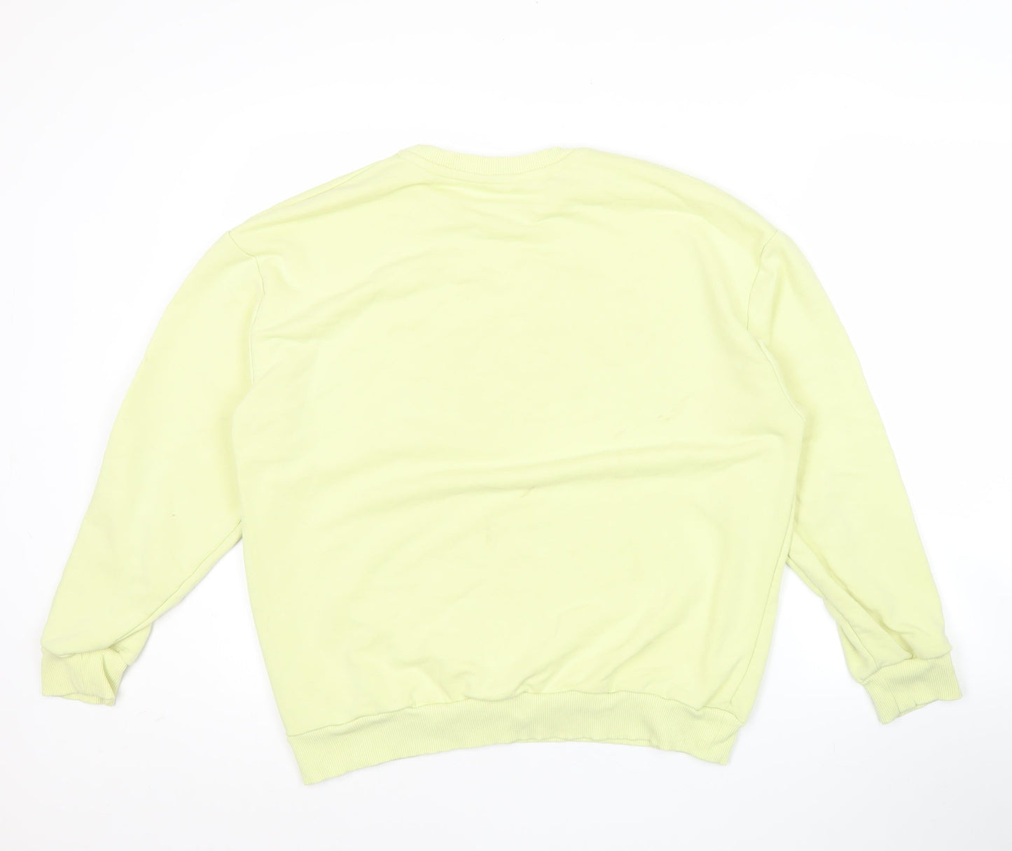 River Island Women’s Yellow Milan Graphic Crew Neck Sweatshirt Size S