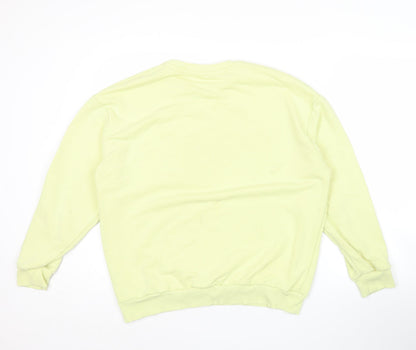 River Island Women’s Yellow Milan Graphic Crew Neck Sweatshirt Size S