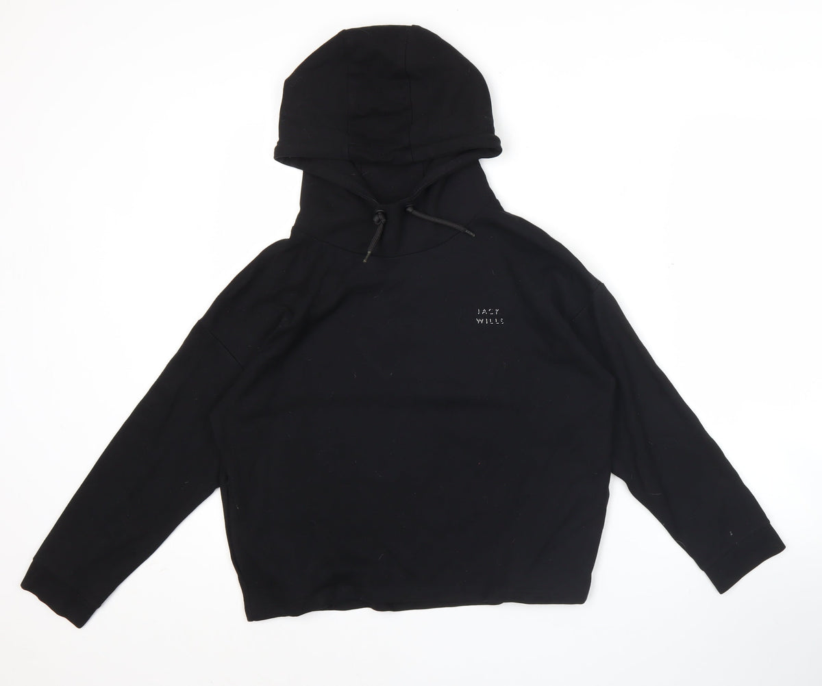 Womens UK Size 6 Jack Wills Black Pullover Hoodie