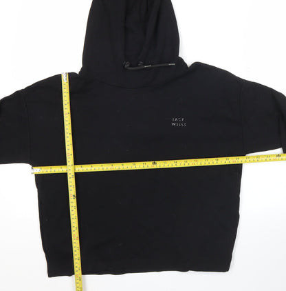 Womens UK Size 6 Jack Wills Black Pullover Hoodie