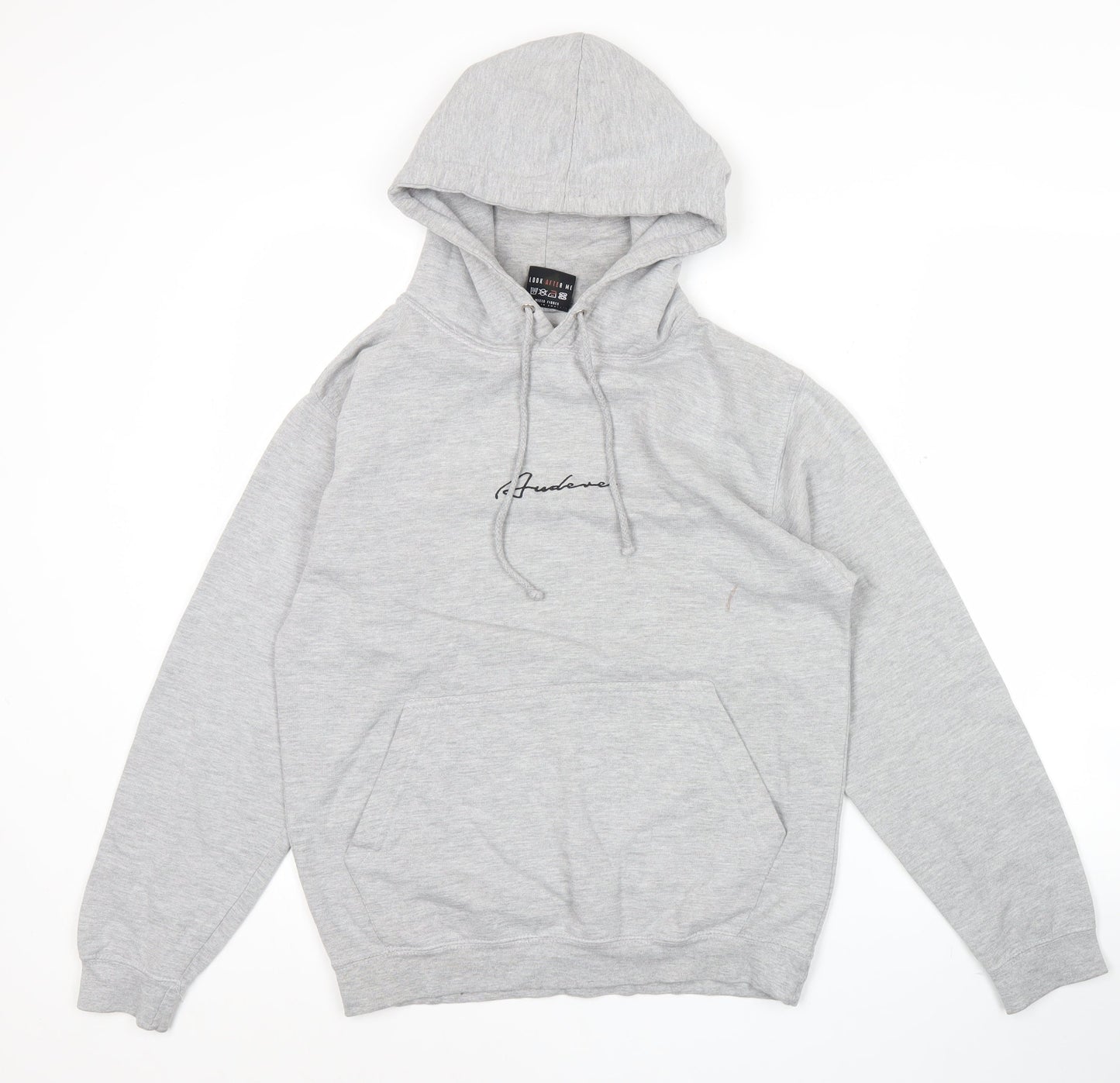 Audere Couture Men's Grey Small Pullover Hoodie with Logo
