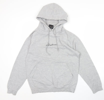 Audere Couture Men's Grey Small Pullover Hoodie with Logo