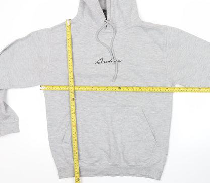Audere Couture Men's Grey Small Pullover Hoodie with Logo