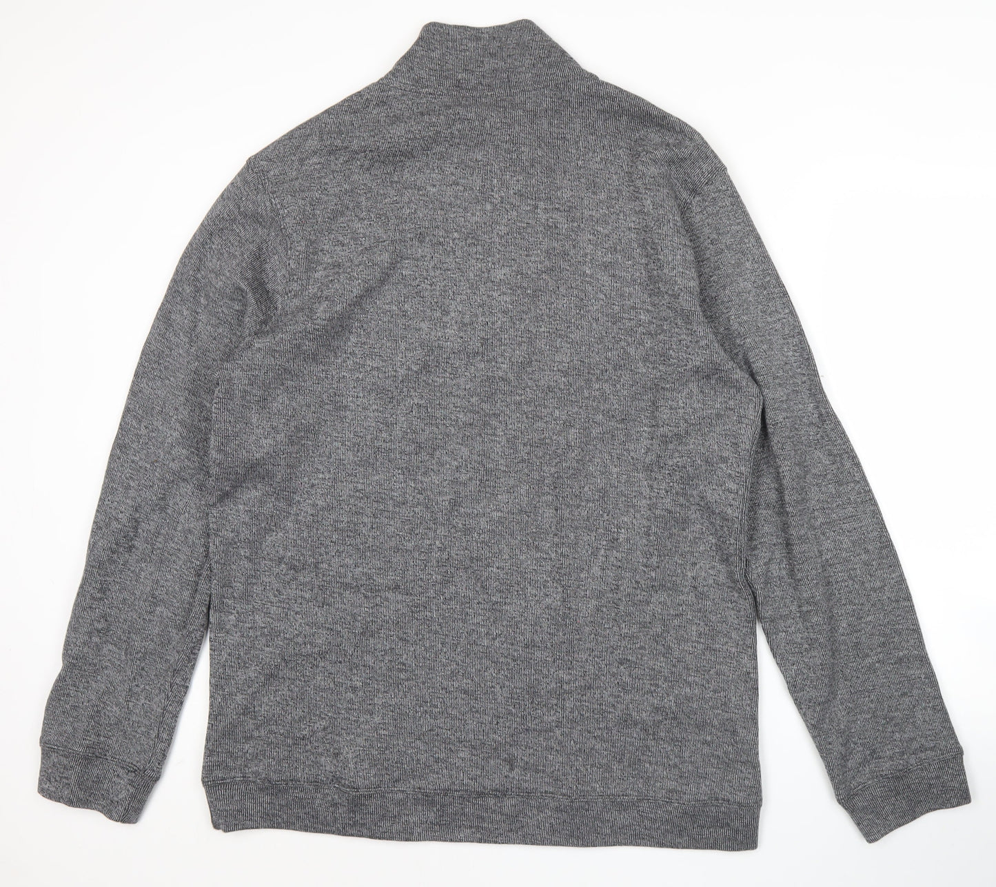 Ralph Lauren Men’s Grey 2XL Knit Mock Neck Half Zip Jumper