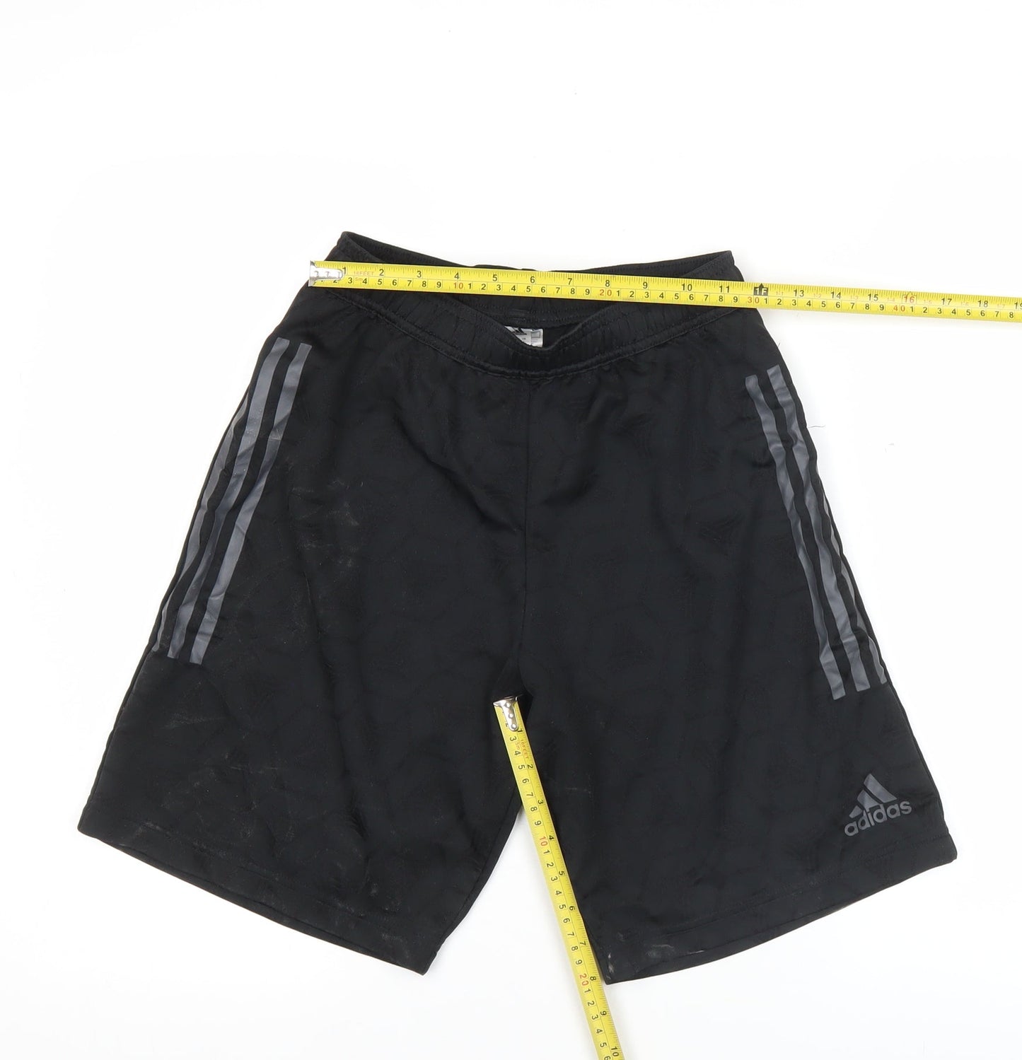 Adidas Mens Black Small Athletic Sports Shorts Training Running