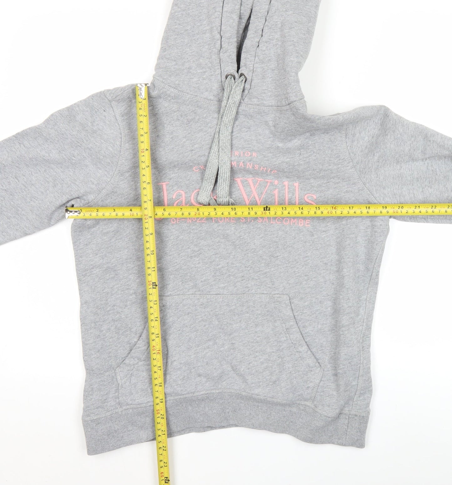 Womens UK Size 10 Jack Wills Grey Pullover Hoodie