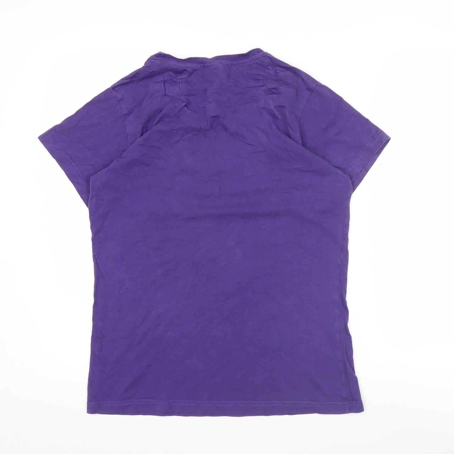 Uneek Men’s Purple XL Graphic Cotton T-Shirt Crew Neck Short Sleeve