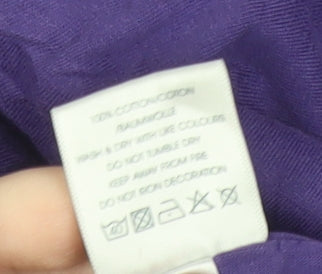 Uneek Men’s Purple XL Graphic Cotton T-Shirt Crew Neck Short Sleeve