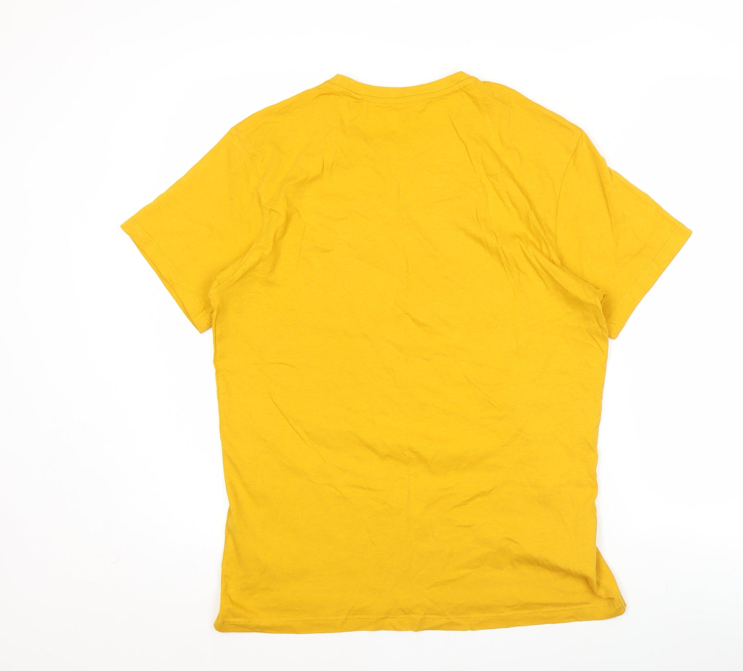 Primark Men's Yellow Seattle Washington Graphic T-Shirt Size S