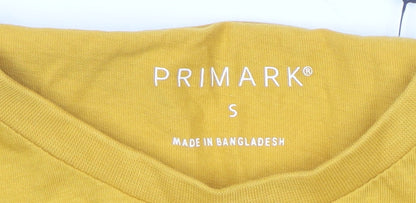 Primark Men's Yellow Seattle Washington Graphic T-Shirt Size S