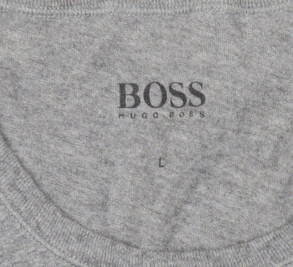 Mens UK Size L HUGO BOSS Grey  T-Shirt