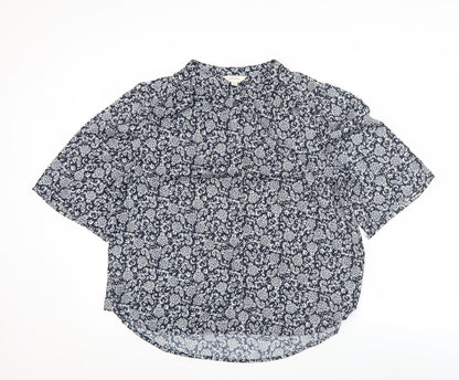 Marks and Spencer Women’s Blue Floral Tunic Blouse Size 12