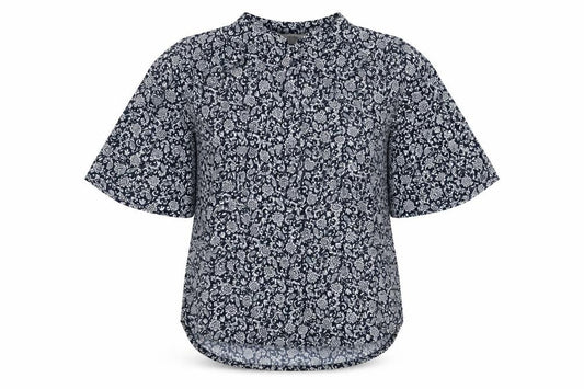 Marks and Spencer Women’s Blue Floral Tunic Blouse Size 12