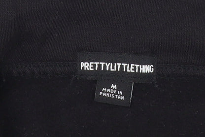 PrettyLittleThing Unisex Black M Half Zip Pullover Sweatshirt