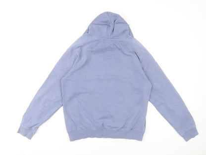 SOL'S Women's Blue XS Pullover Hoodie Wind Turbine Print