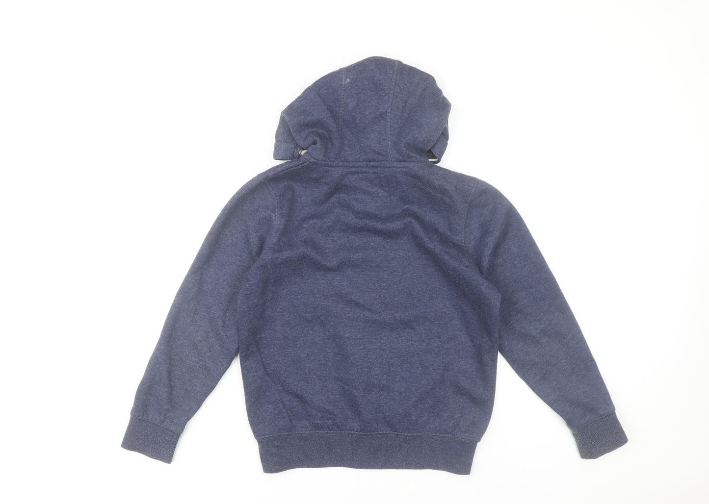 Next Boys Blue Full Zip Hoodie Age 9 Years Cotton Blend Casual