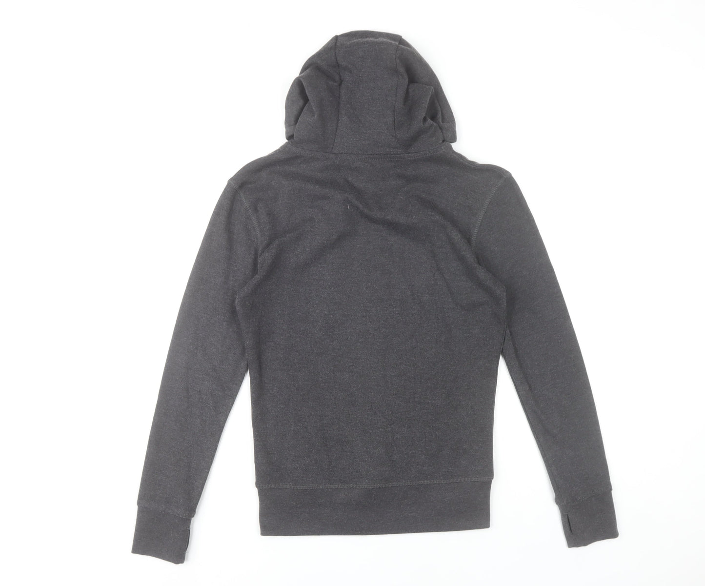LA Gear Womens Grey Full Zip Hoodie UK 8 Regular Fit Activewear