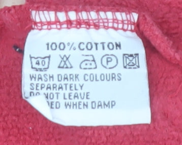 Lazy Jacks Boys Red 9-10 Years Half Zip Cotton Sweatshirt Jumper