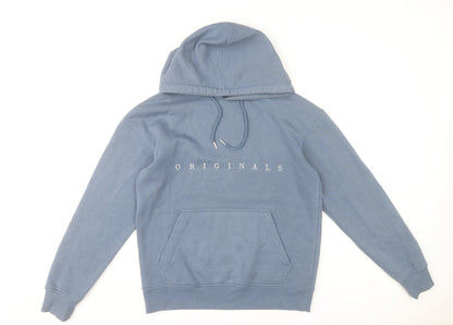 Mens UK Size M JACK & JONES Blue Pullover Hoodie