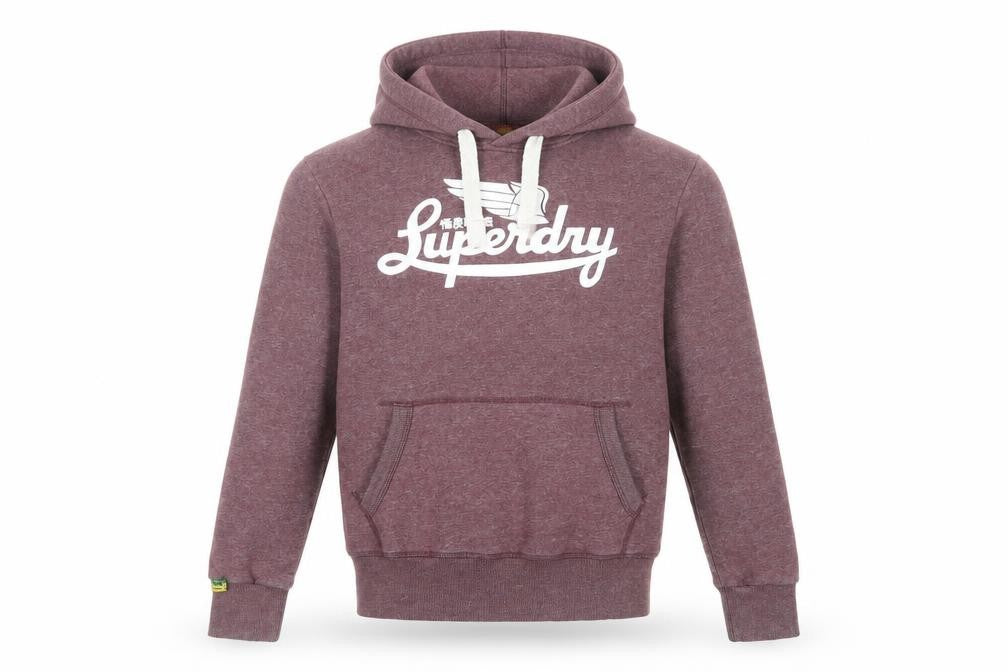 Mens UK Size M Superdry Purple Pullover Hoodie