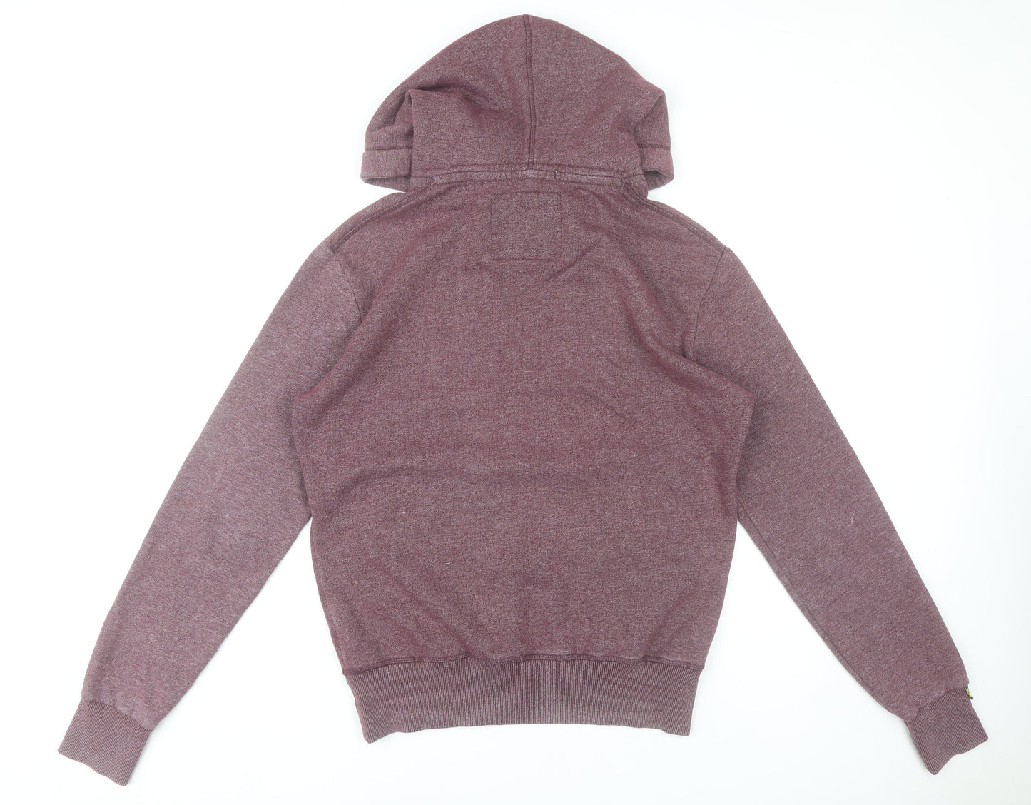 Superdry Men’s Purple Pullover Hoodie M Logo Graphic Cotton Blend