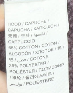 Superdry Men’s Purple Pullover Hoodie M Logo Graphic Cotton Blend