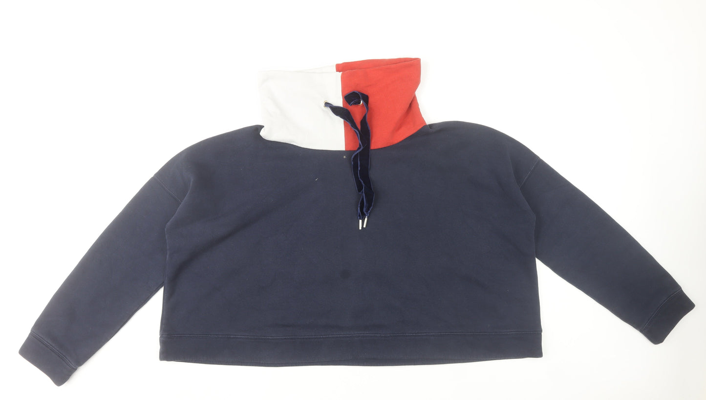 Womens UK Size M Tommy Hilfiger Multicoloured Pullover Sweatshirt