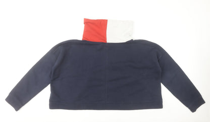 Womens UK Size M Tommy Hilfiger Multicoloured Pullover Sweatshirt