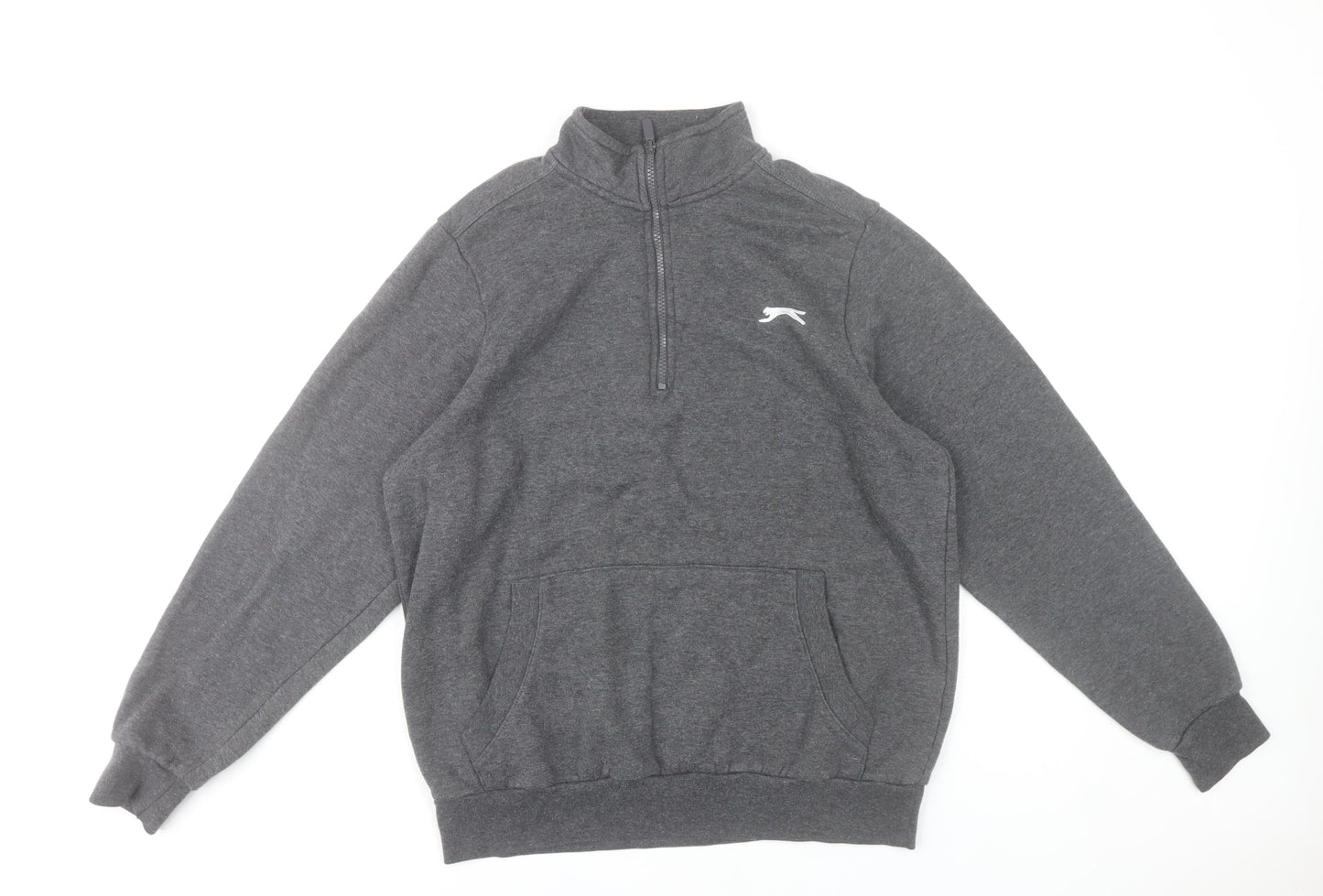 Slazenger Men’s Grey Small 1/4 Zip Pullover Sweatshirt