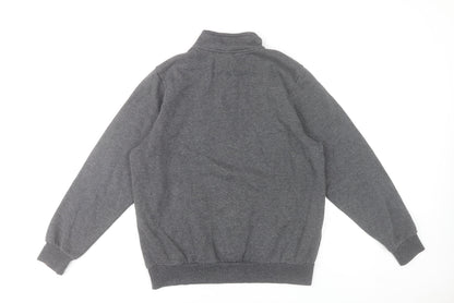 Slazenger Men’s Grey Small 1/4 Zip Pullover Sweatshirt