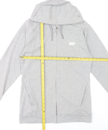 MyProtein Men’s Grey Full Zip Hoodie Size M Regular Fit