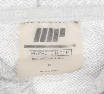 MyProtein Men’s Grey Full Zip Hoodie Size M Regular Fit