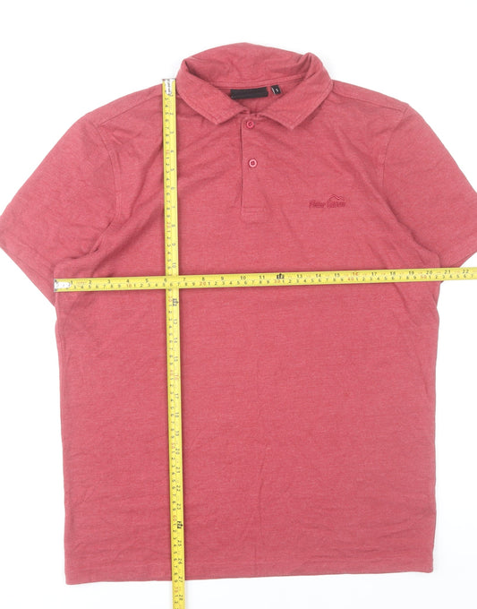 Peter Storm Men’s Red Polo Shirt Size S Cotton Blend Casual
