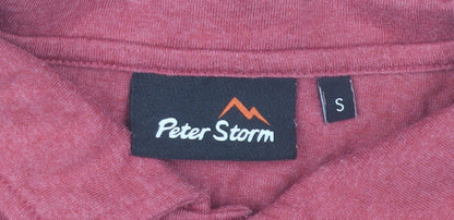 Peter Storm Men’s Red Polo Shirt Size S Cotton Blend Casual