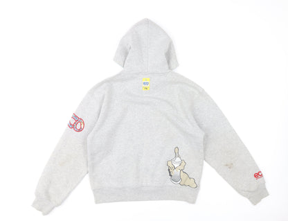 Eco Industries Boys Grey Pullover Hoodie XL Graphic Print Casual