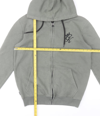 Gym King Men’s Green Full Zip Hoodie Small Regular Fit