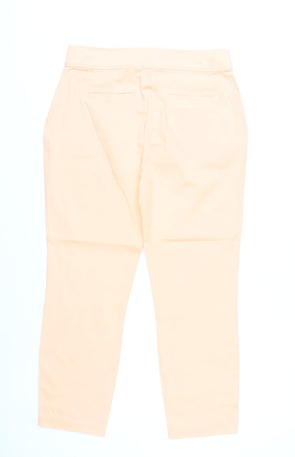 Dorothy Perkins Women’s Beige Chino Trousers UK 10 Slim Fit