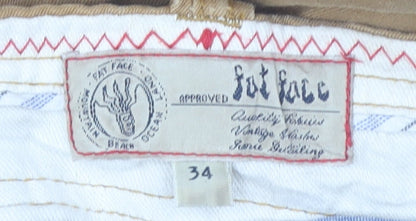 Fat Face Men’s Beige Chino Shorts Size 34 Regular Fit Casual